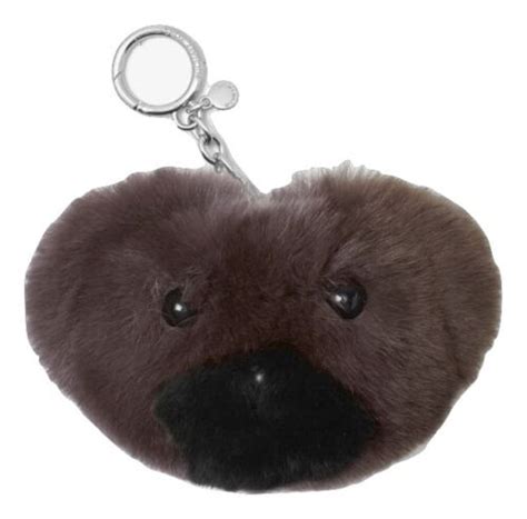 Michael Michael Kors Teddy Bear Pom Fur Key Chain Toy Fob 